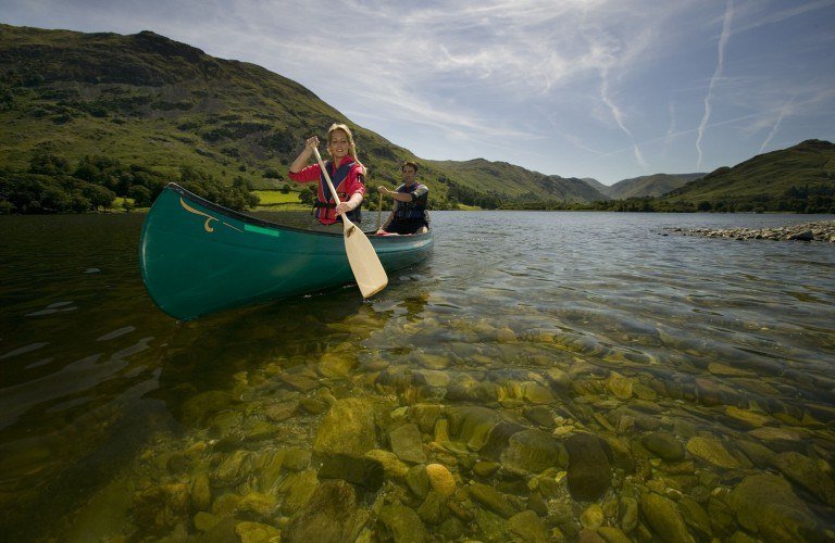 Canoeing on Lake Ullswater